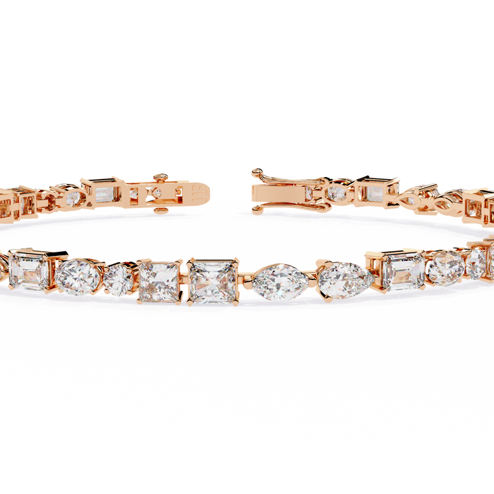 Cut Above – Luxurious Bracelet with Varied Diamond Shapes