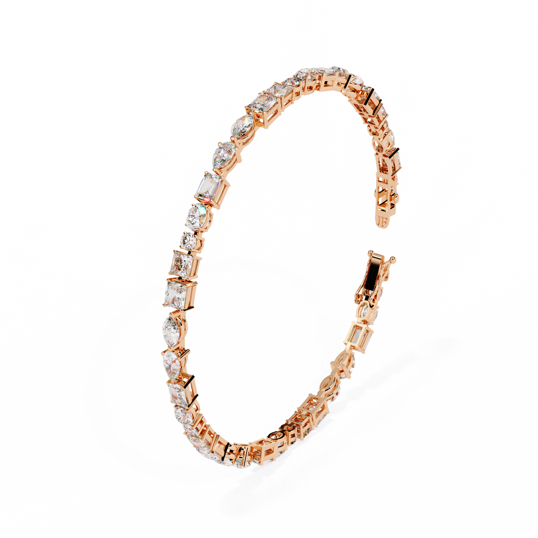 Cut Above – Luxurious Bracelet with Varied Diamond Shapes
