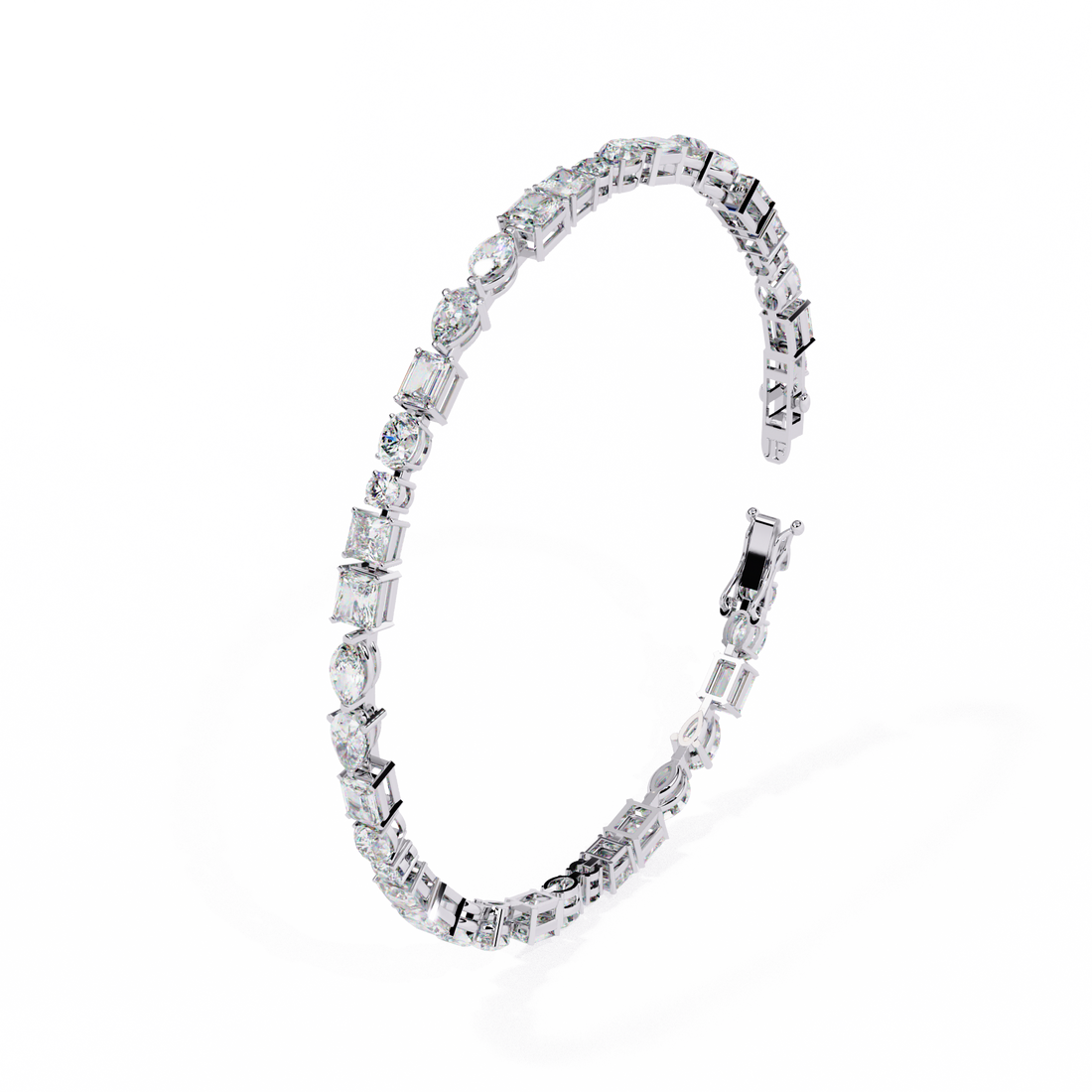 Cut Above – Luxurious Bracelet with Varied Diamond Shapes