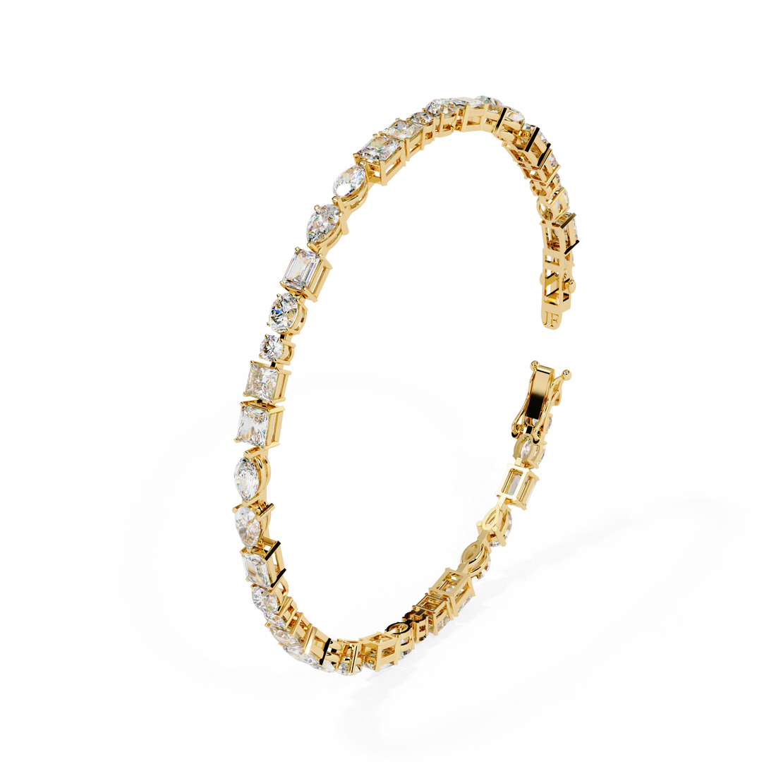 Cut Above – Luxurious Bracelet with Varied Diamond Shapes
