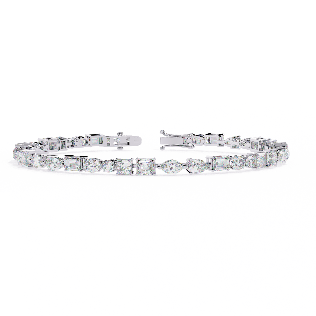 Cut Above – Luxurious Bracelet with Varied Diamond Shapes