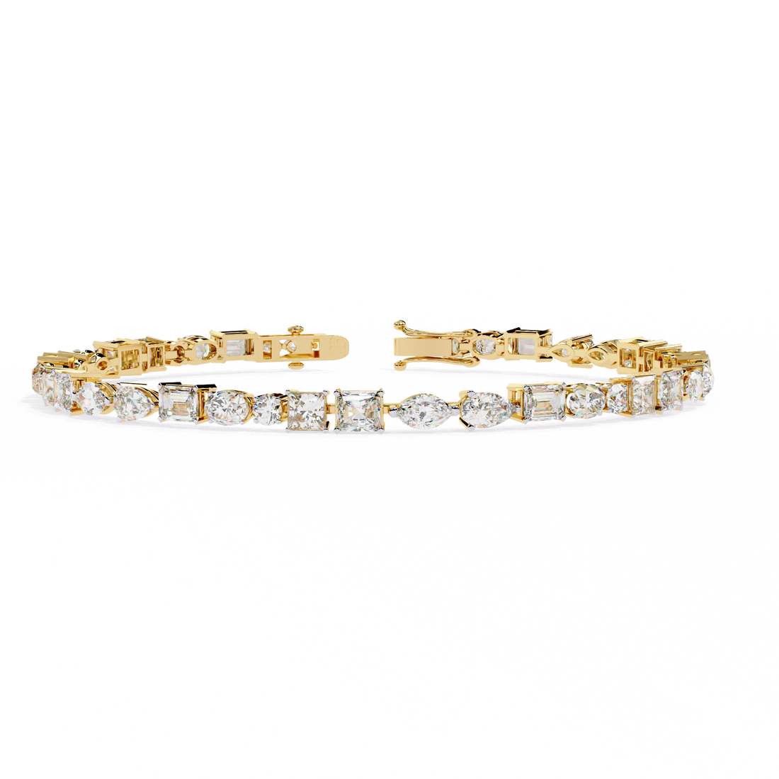 Cut Above – Luxurious Bracelet with Varied Diamond Shapes