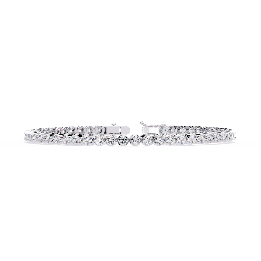 Classic Brilliance – Round Diamond Tennis Bracelet