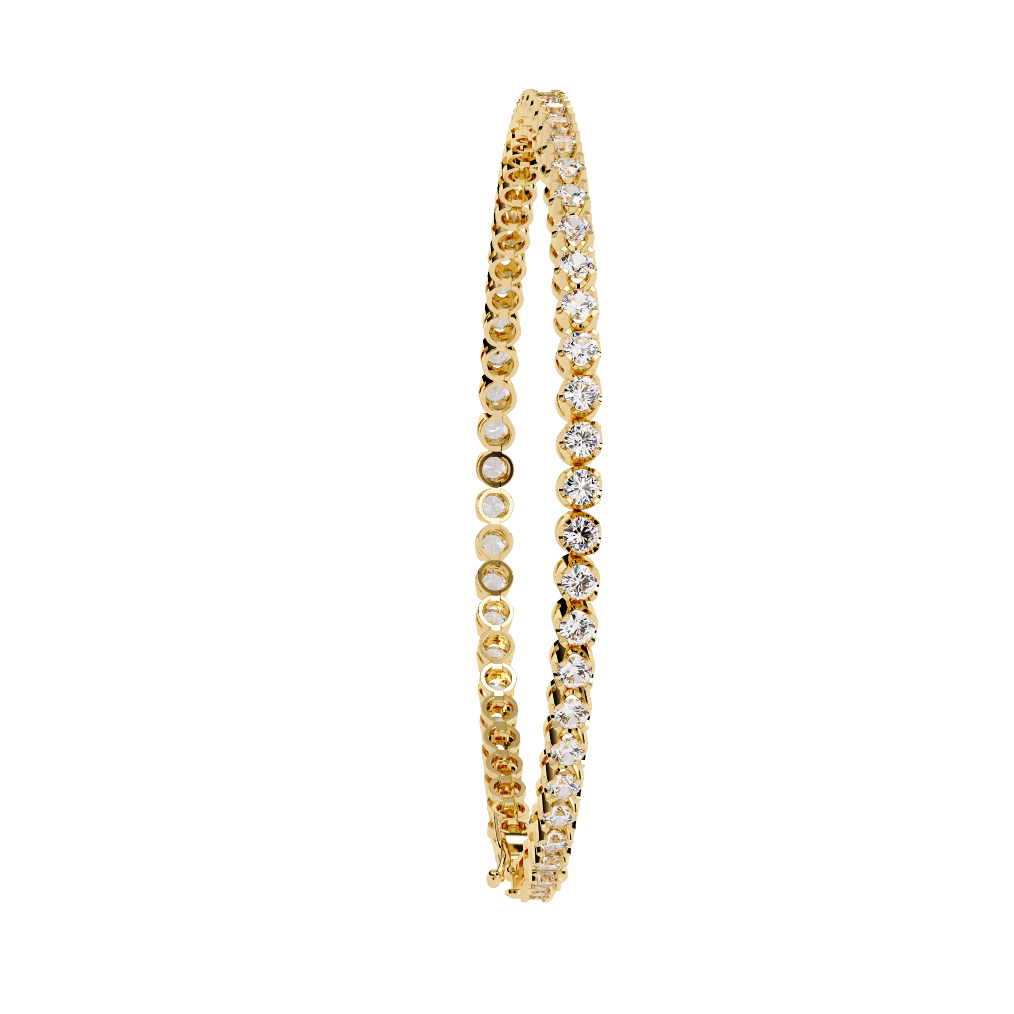 Classic Brilliance – Round Diamond Tennis Bracelet