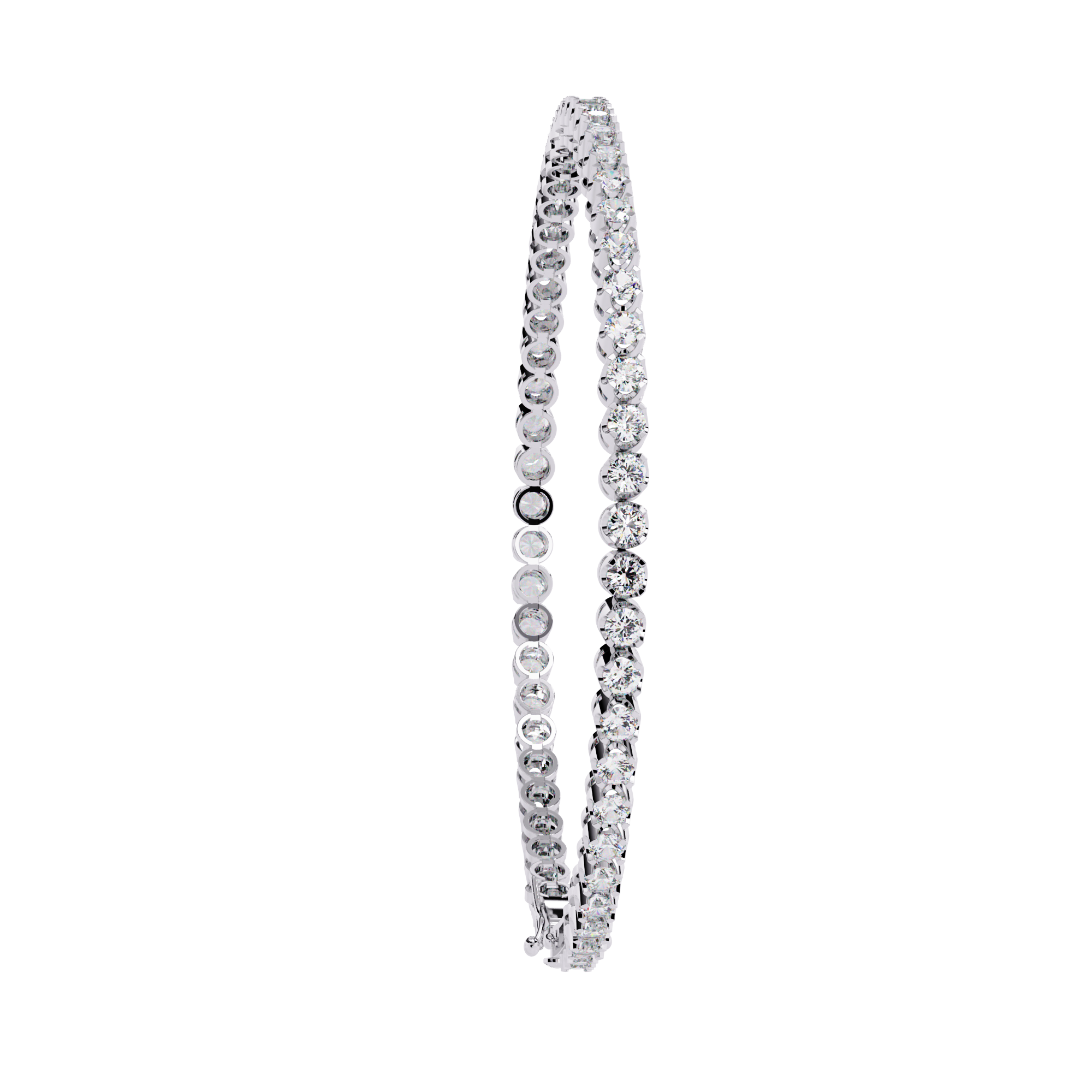 Classic Brilliance – Round Diamond Tennis Bracelet