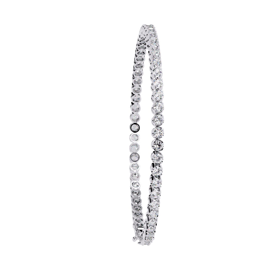 Classic Brilliance – Round Diamond Tennis Bracelet