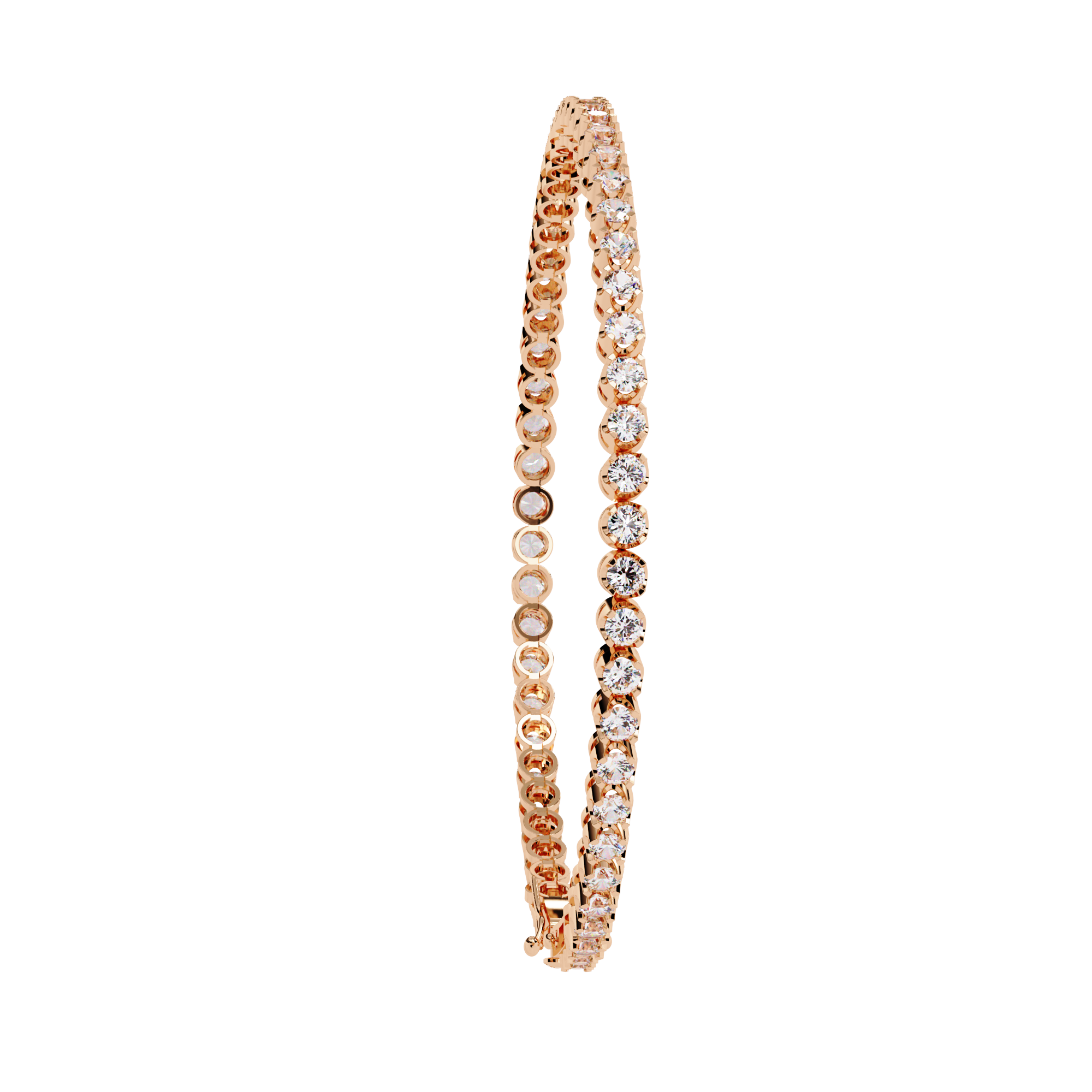 Classic Brilliance – Round Diamond Tennis Bracelet