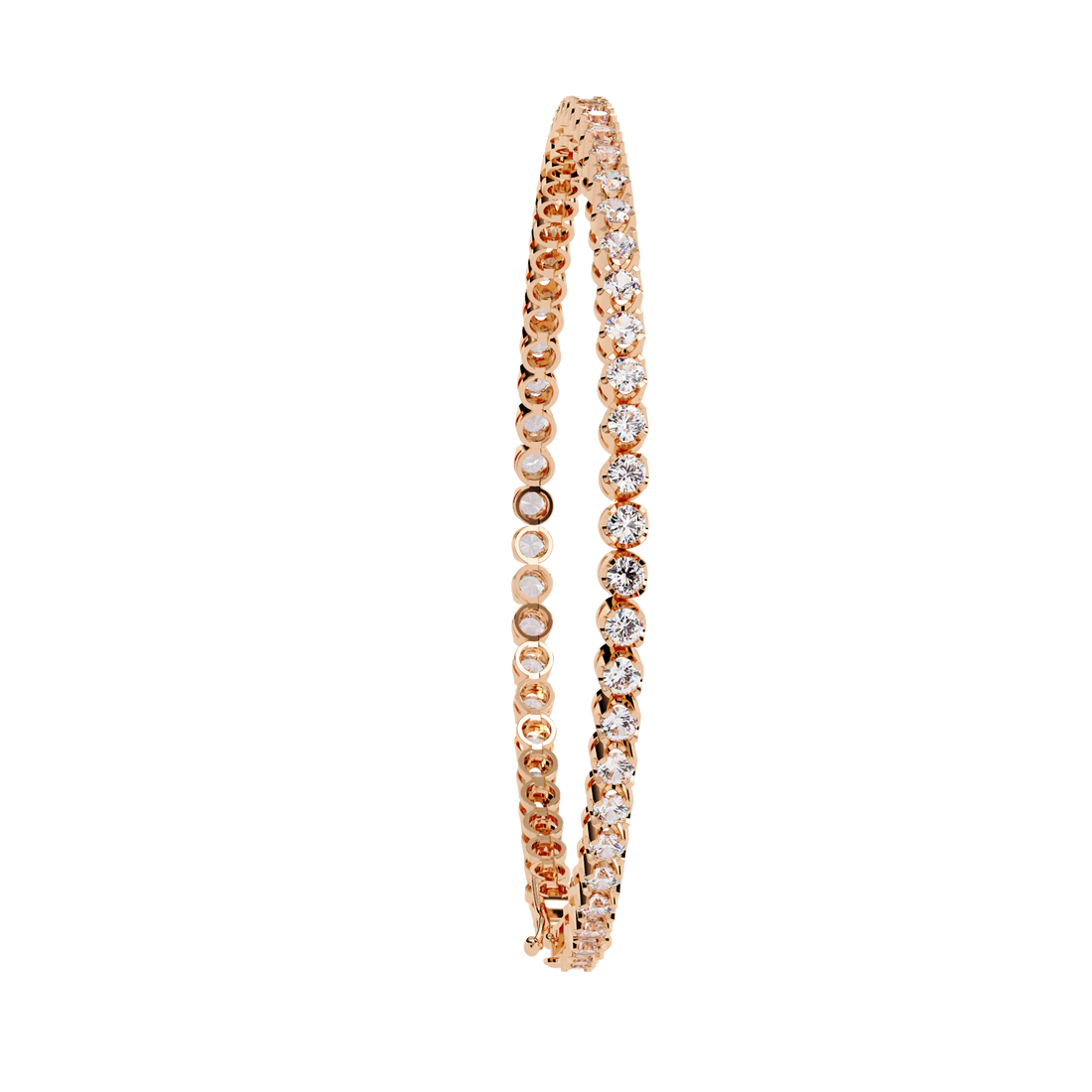 Classic Brilliance – Round Diamond Tennis Bracelet