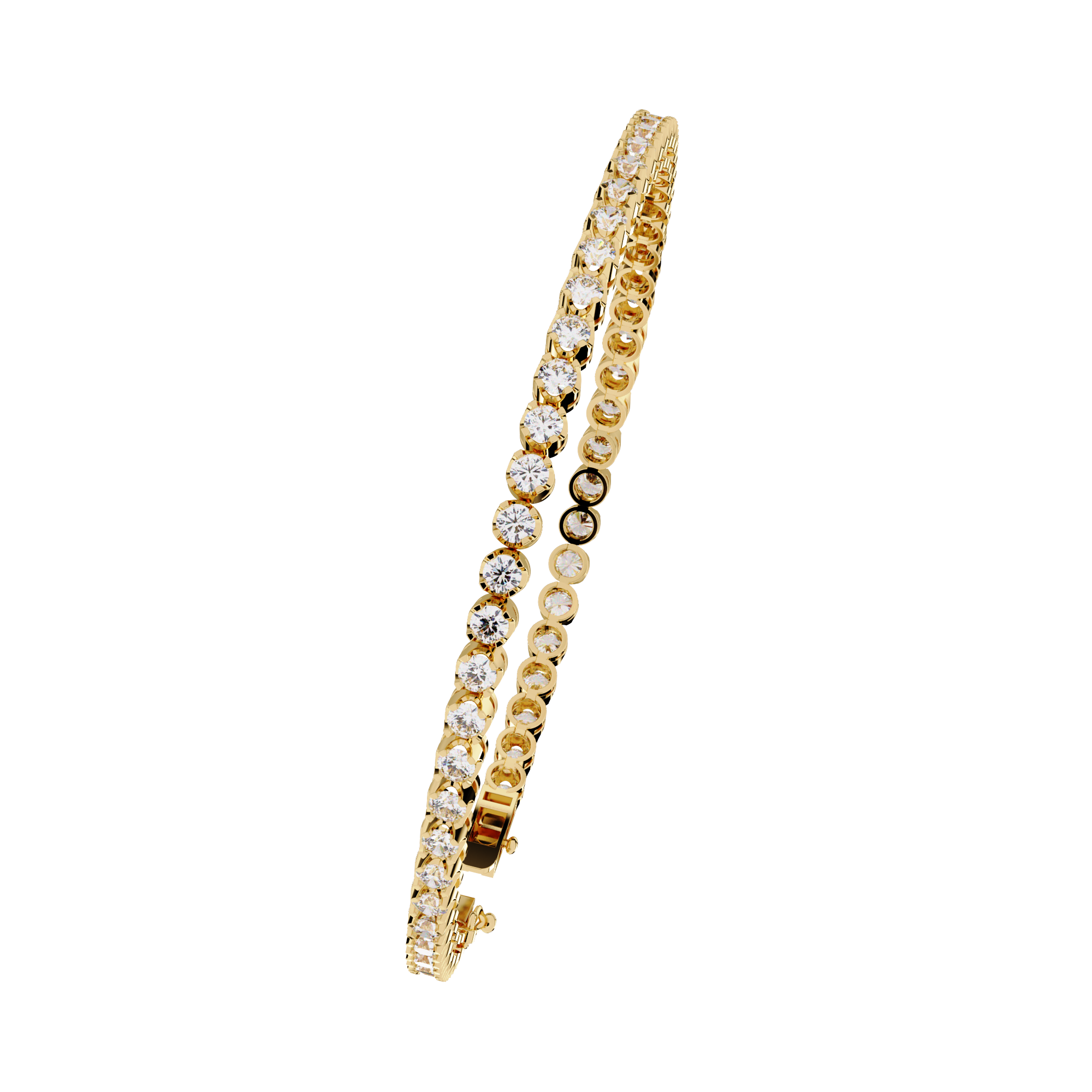 Classic Brilliance – Round Diamond Tennis Bracelet