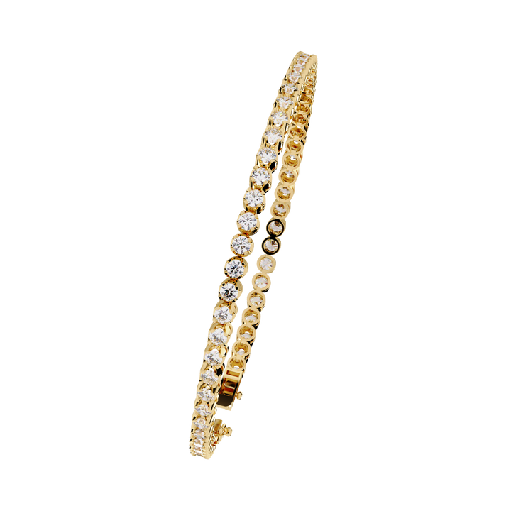 Classic Brilliance – Round Diamond Tennis Bracelet