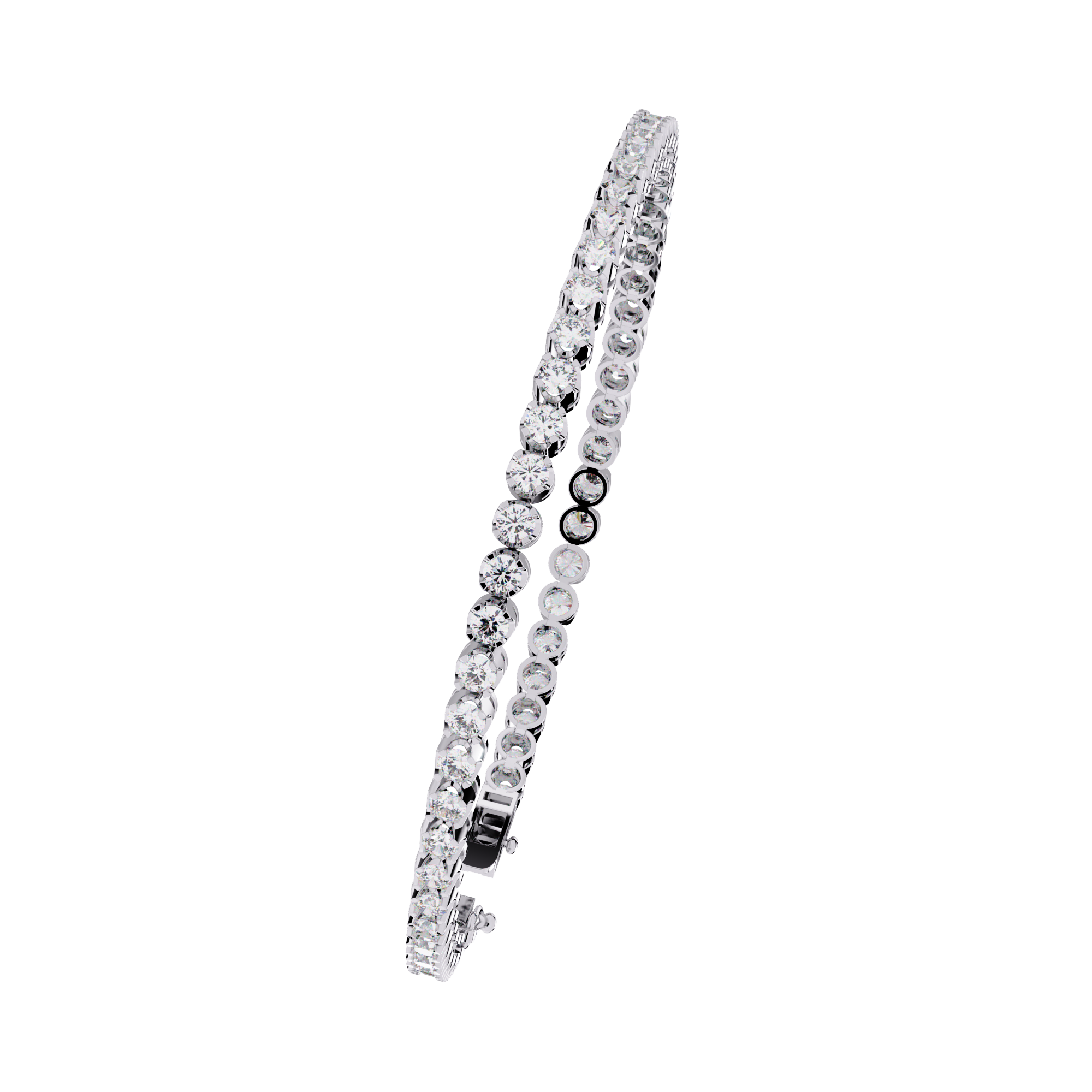 Classic Brilliance – Round Diamond Tennis Bracelet