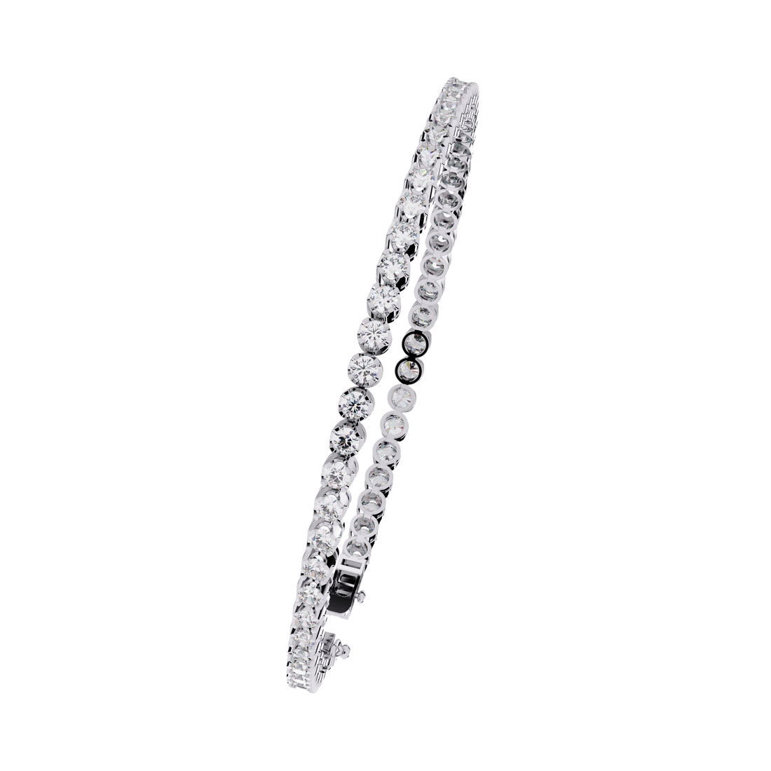 Classic Brilliance – Round Diamond Tennis Bracelet