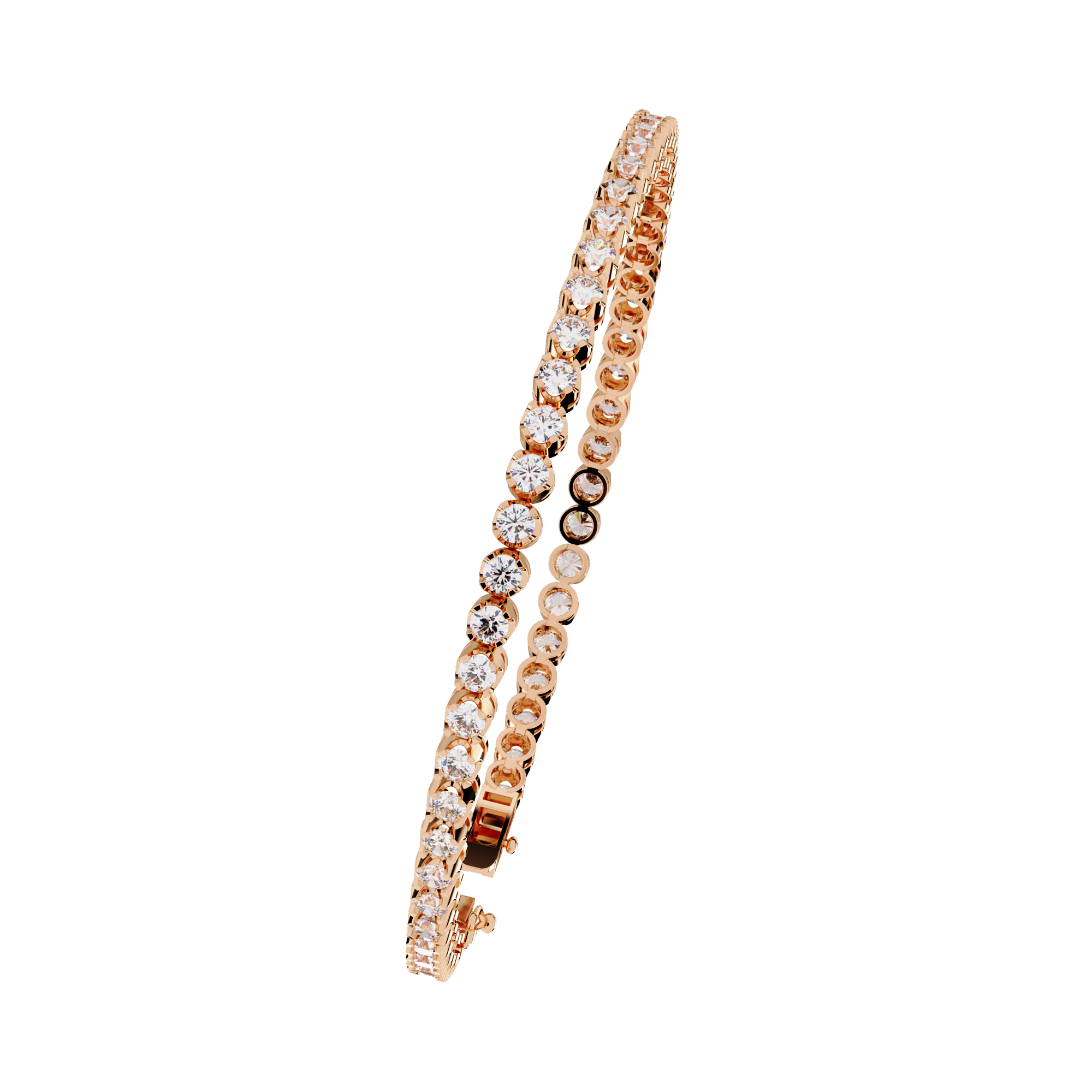 Classic Brilliance – Round Diamond Tennis Bracelet