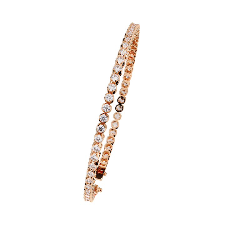 Classic Brilliance – Round Diamond Tennis Bracelet