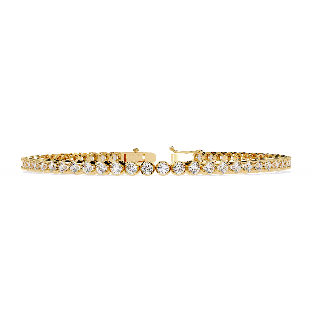 Classic Brilliance – Round Diamond Tennis Bracelet