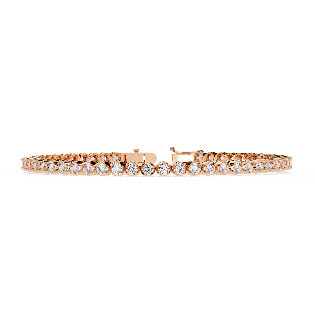 Classic Brilliance – Round Diamond Tennis Bracelet