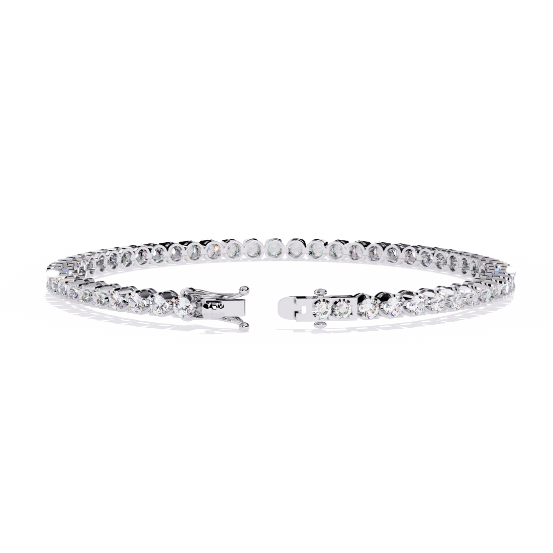 Classic Brilliance – Round Diamond Tennis Bracelet