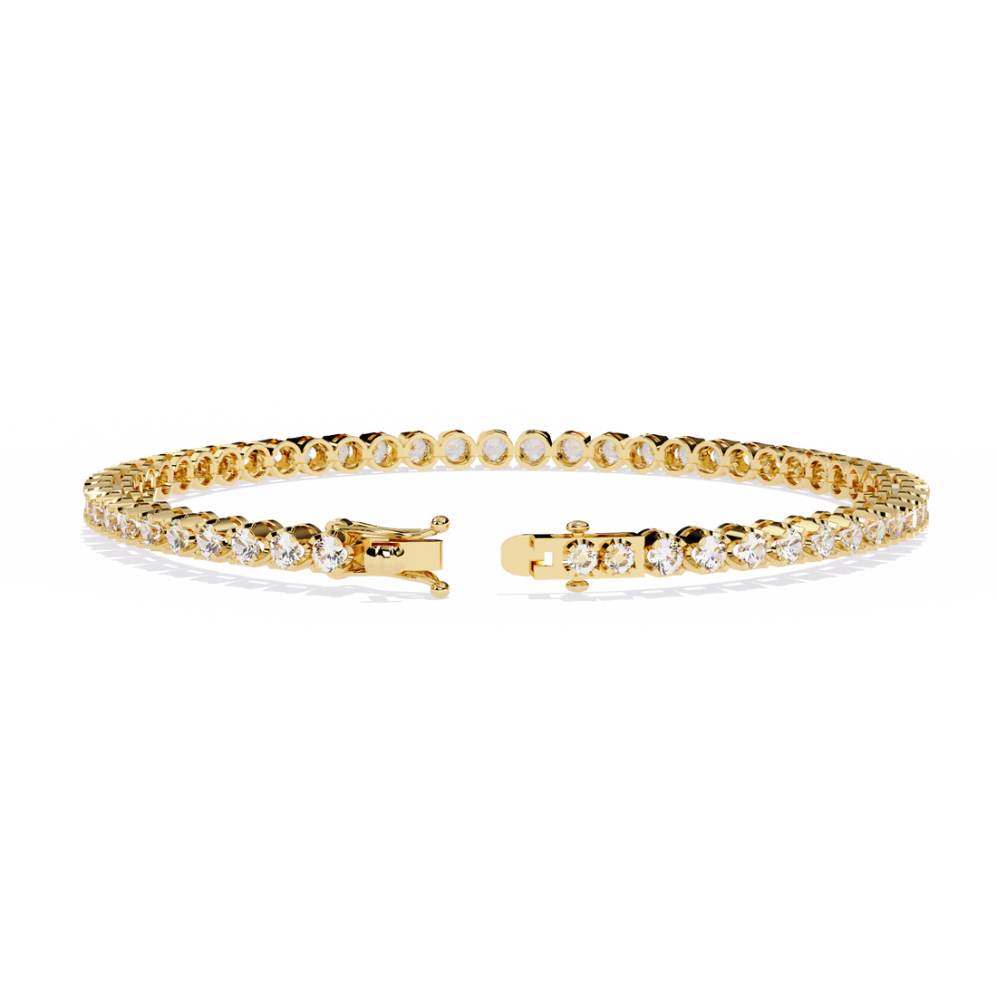 Classic Brilliance – Round Diamond Tennis Bracelet