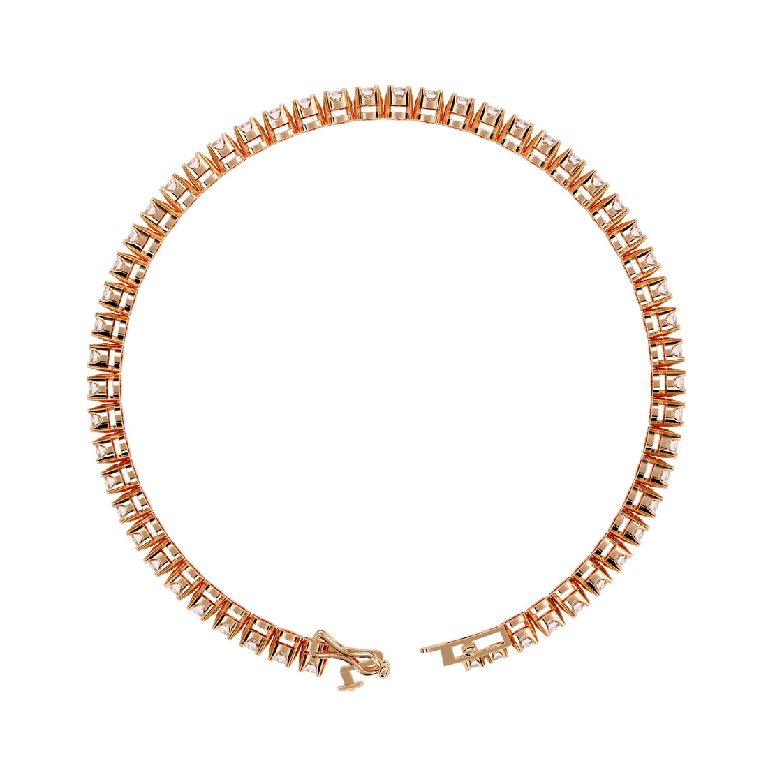 Classic Brilliance – Round Diamond Tennis Bracelet