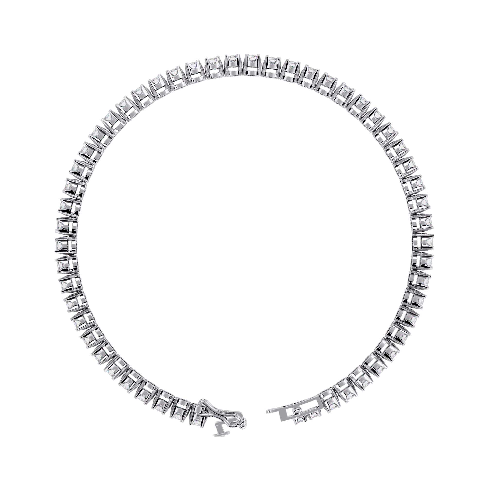 Classic Brilliance – Round Diamond Tennis Bracelet