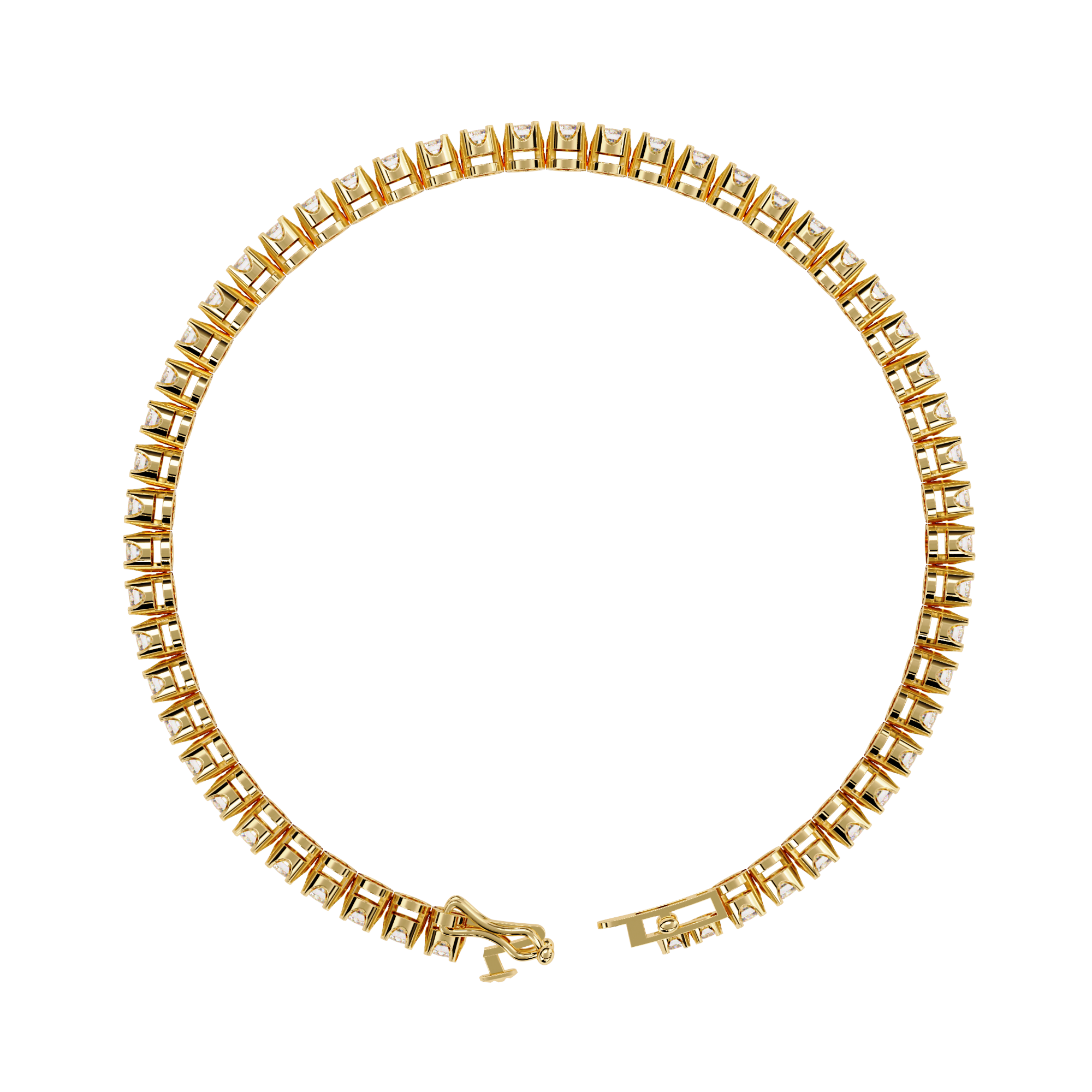 Classic Brilliance – Round Diamond Tennis Bracelet