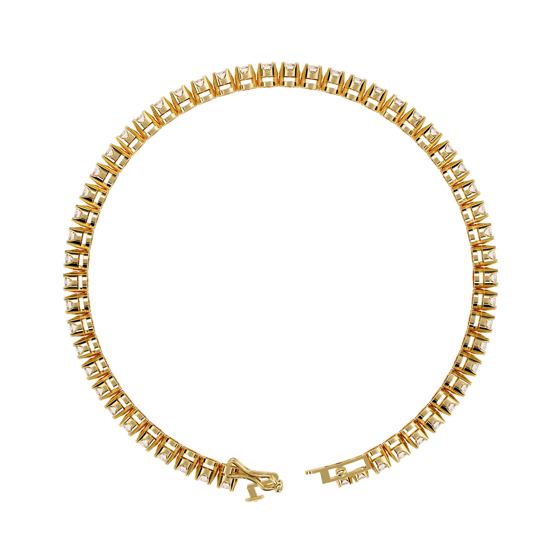 Classic Brilliance – Round Diamond Tennis Bracelet