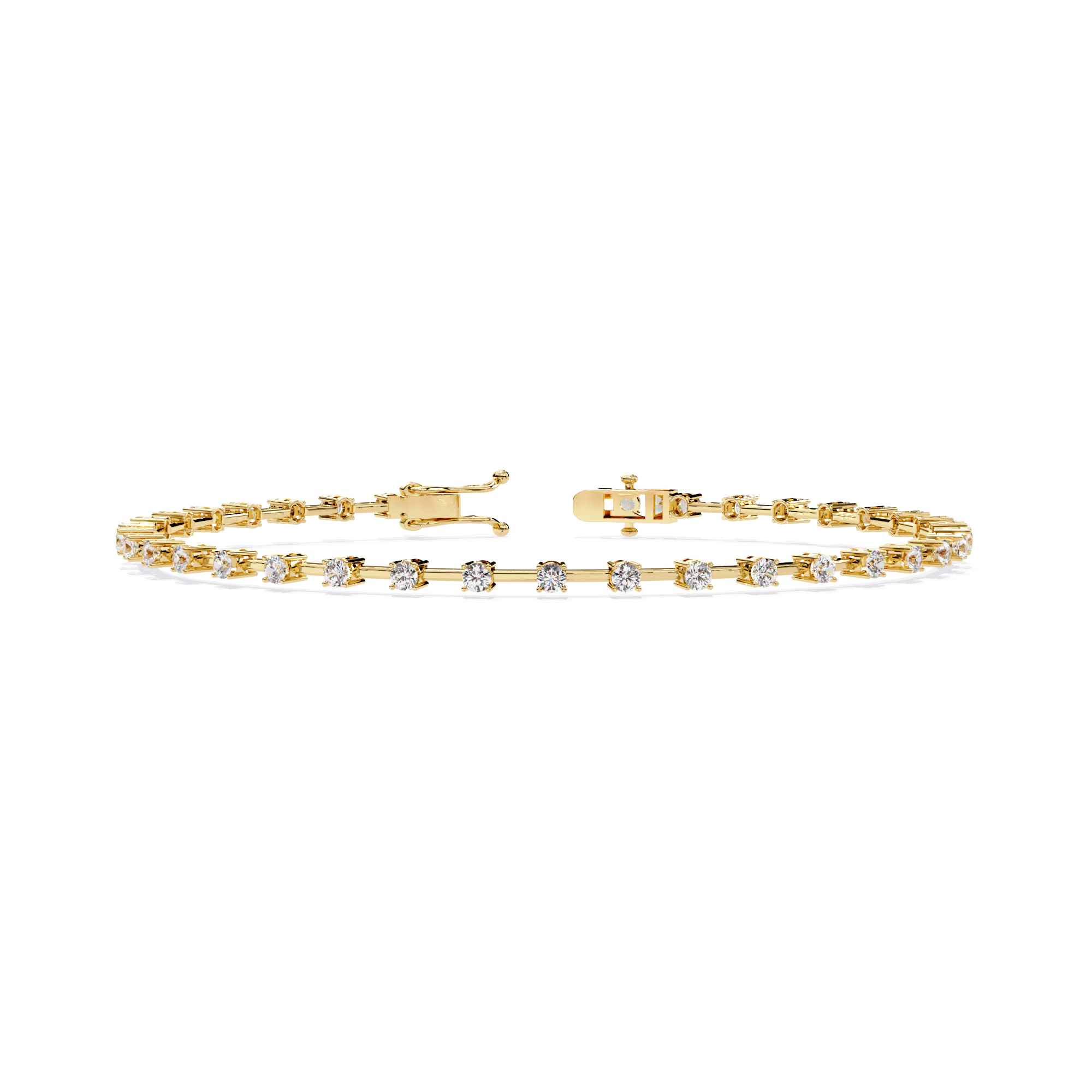 Minimalist Gold Diamond Tennis Bracelet – Everyday Luxury