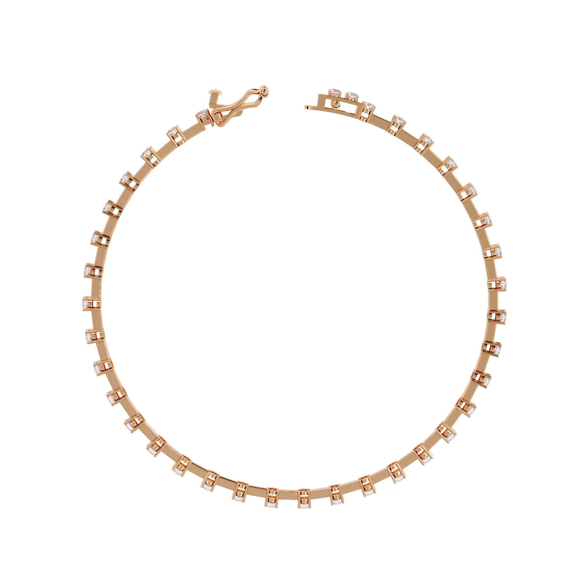 Minimalist Gold Diamond Tennis Bracelet – Everyday Luxury