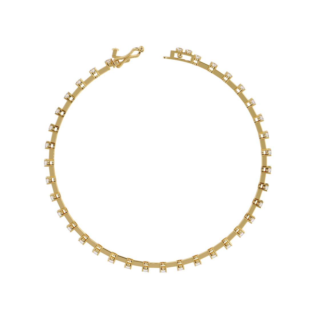 Minimalist Gold Diamond Tennis Bracelet – Everyday Luxury
