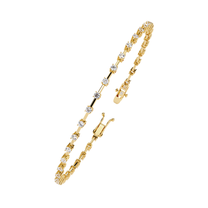 Minimalist Gold Diamond Tennis Bracelet – Everyday Luxury