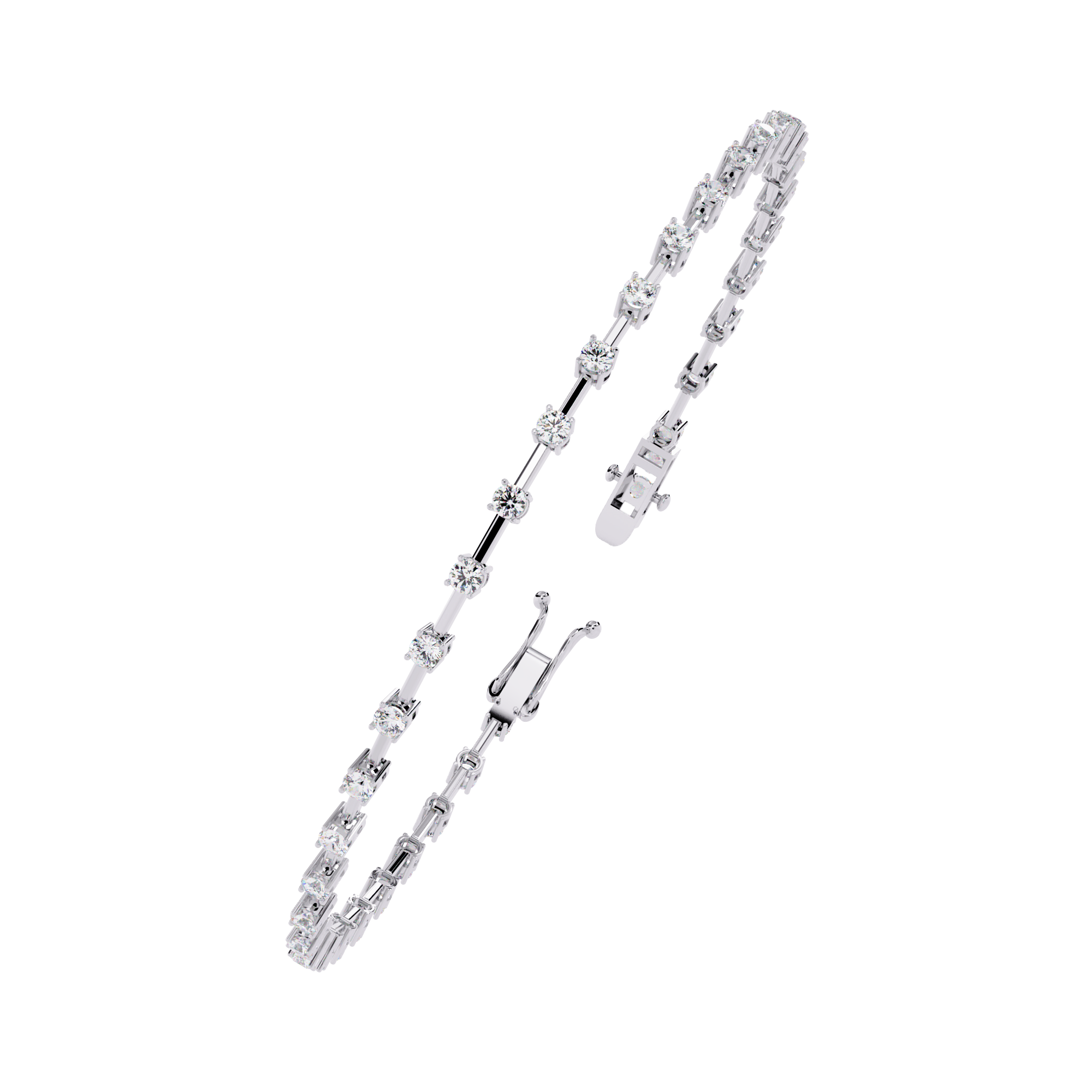 Minimalist Gold Diamond Tennis Bracelet – Everyday Luxury