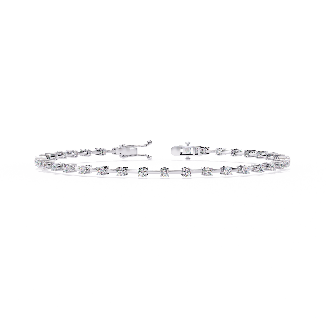 Minimalist Gold Diamond Tennis Bracelet – Everyday Luxury