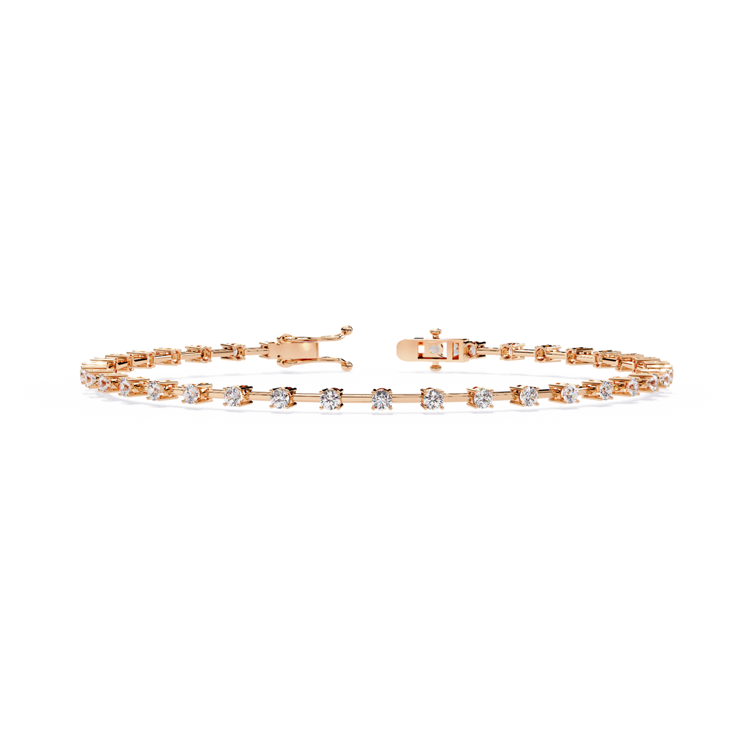 Minimalist Gold Diamond Tennis Bracelet – Everyday Luxury