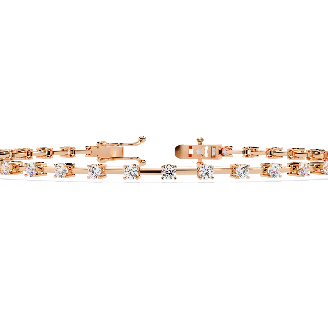 Minimalist Gold Diamond Tennis Bracelet – Everyday Luxury
