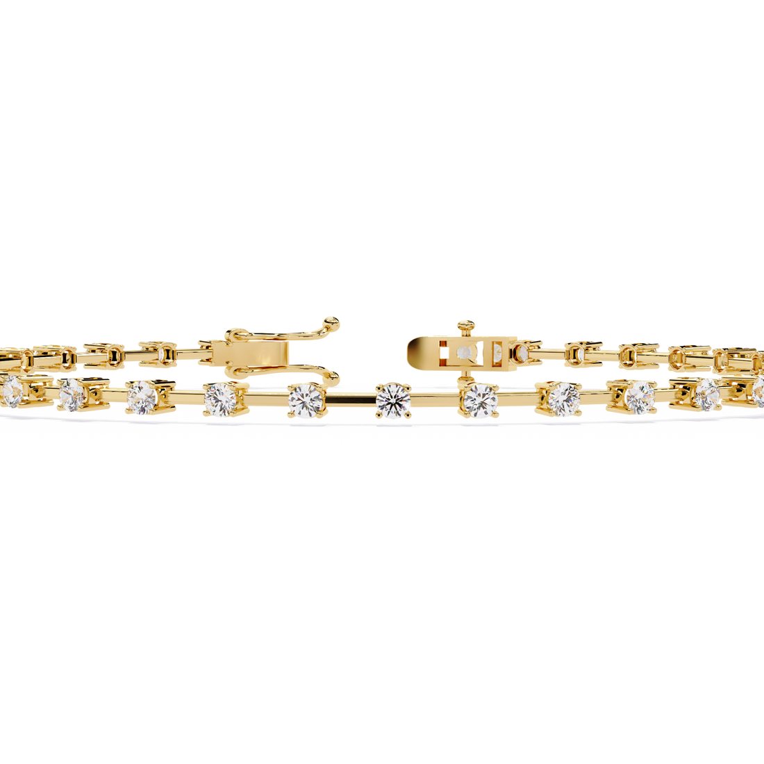 Minimalist Gold Diamond Tennis Bracelet – Everyday Luxury