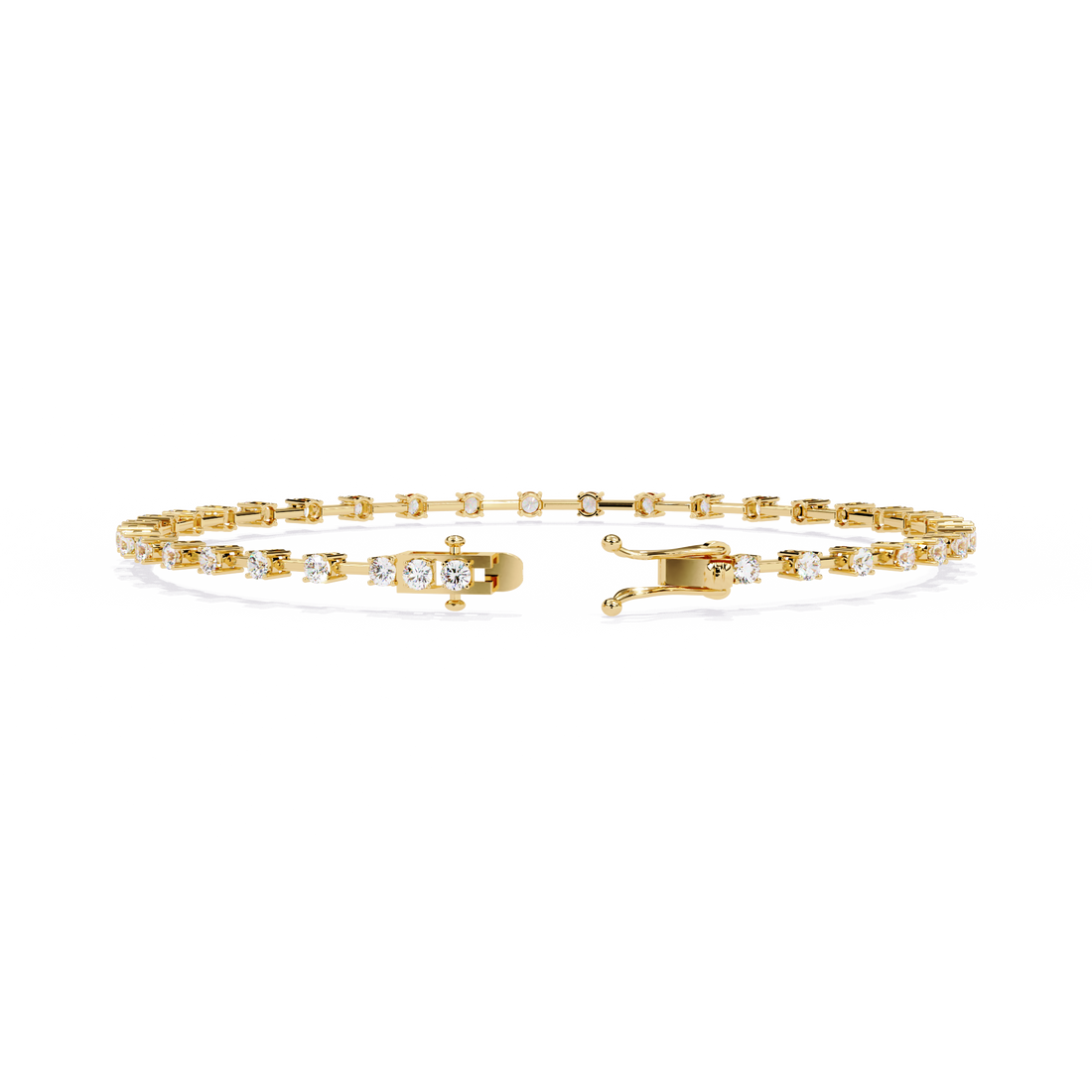 Minimalist Gold Diamond Tennis Bracelet – Everyday Luxury