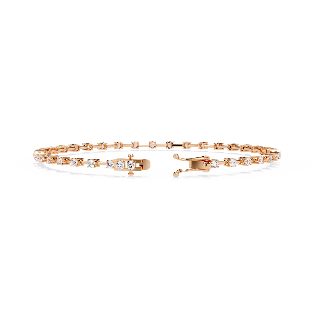 Minimalist Gold Diamond Tennis Bracelet – Everyday Luxury