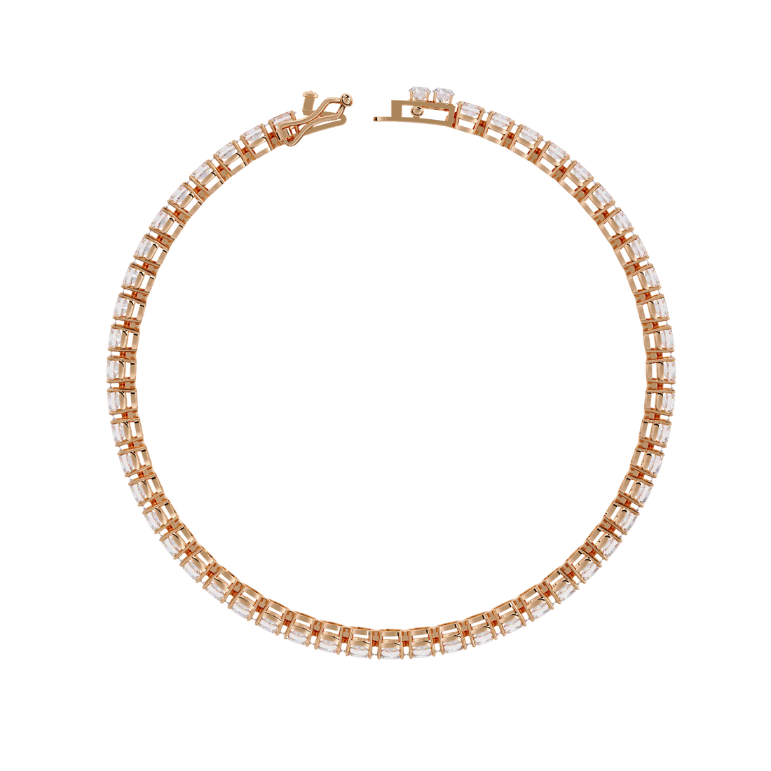 Bold & Brilliant Oval Cut Lab Grown Diamond Bracelet