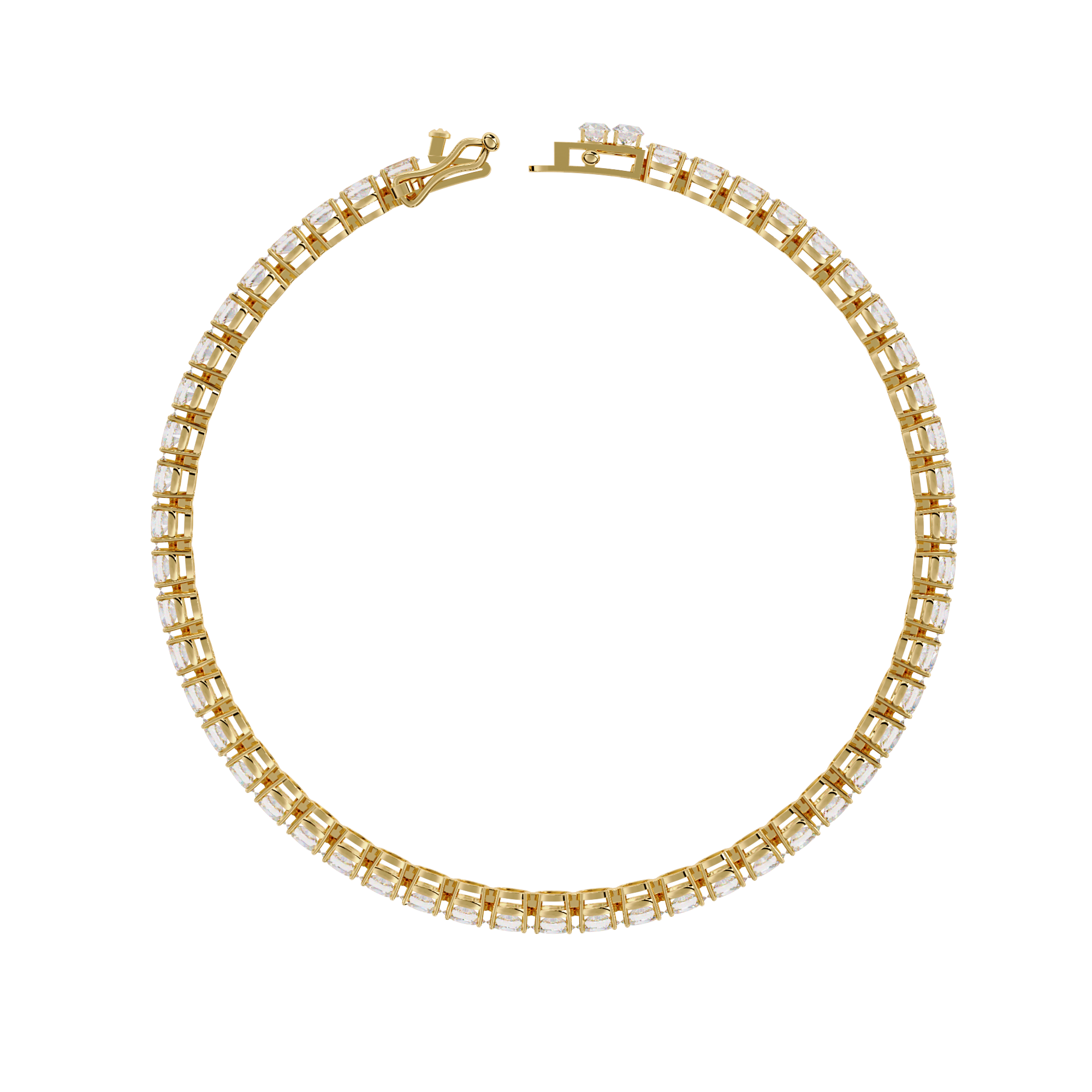 Bold & Brilliant Oval Cut Lab Grown Diamond Bracelet