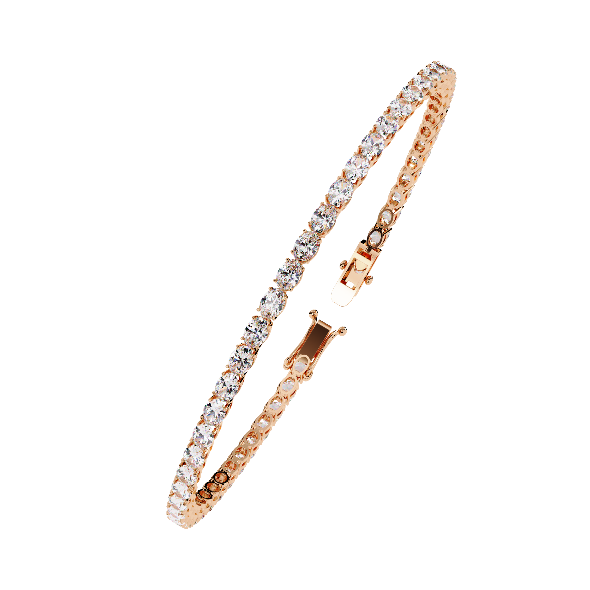 Bold & Brilliant Oval Cut Lab Grown Diamond Bracelet