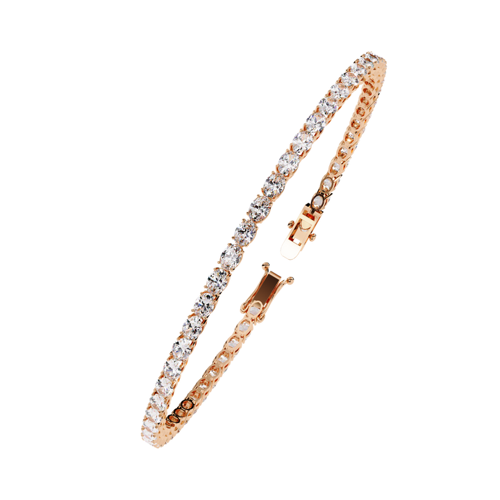 Bold & Brilliant Oval Cut Lab Grown Diamond Bracelet