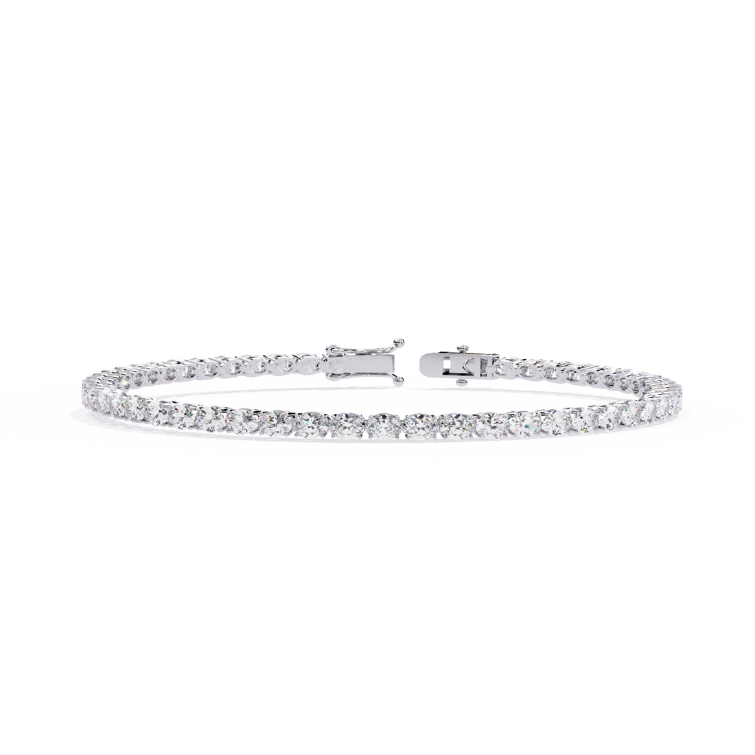 Bold & Brilliant Oval Cut Lab Grown Diamond Bracelet