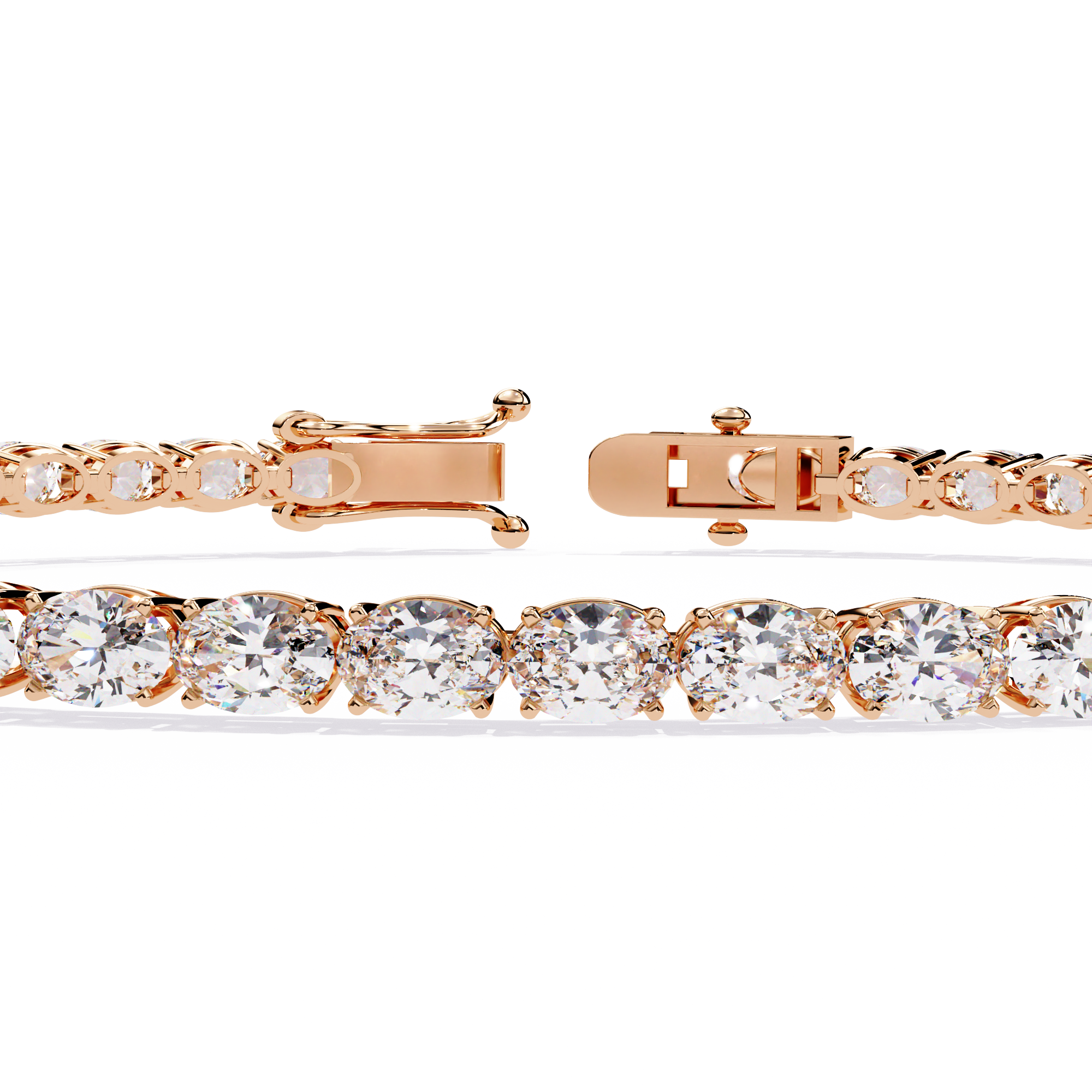 Bold & Brilliant Oval Cut Lab Grown Diamond Bracelet