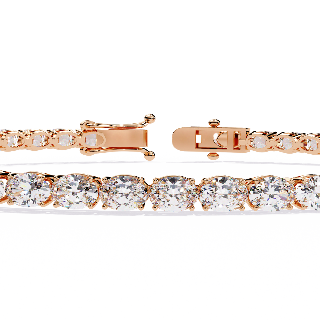 Bold & Brilliant Oval Cut Lab Grown Diamond Bracelet