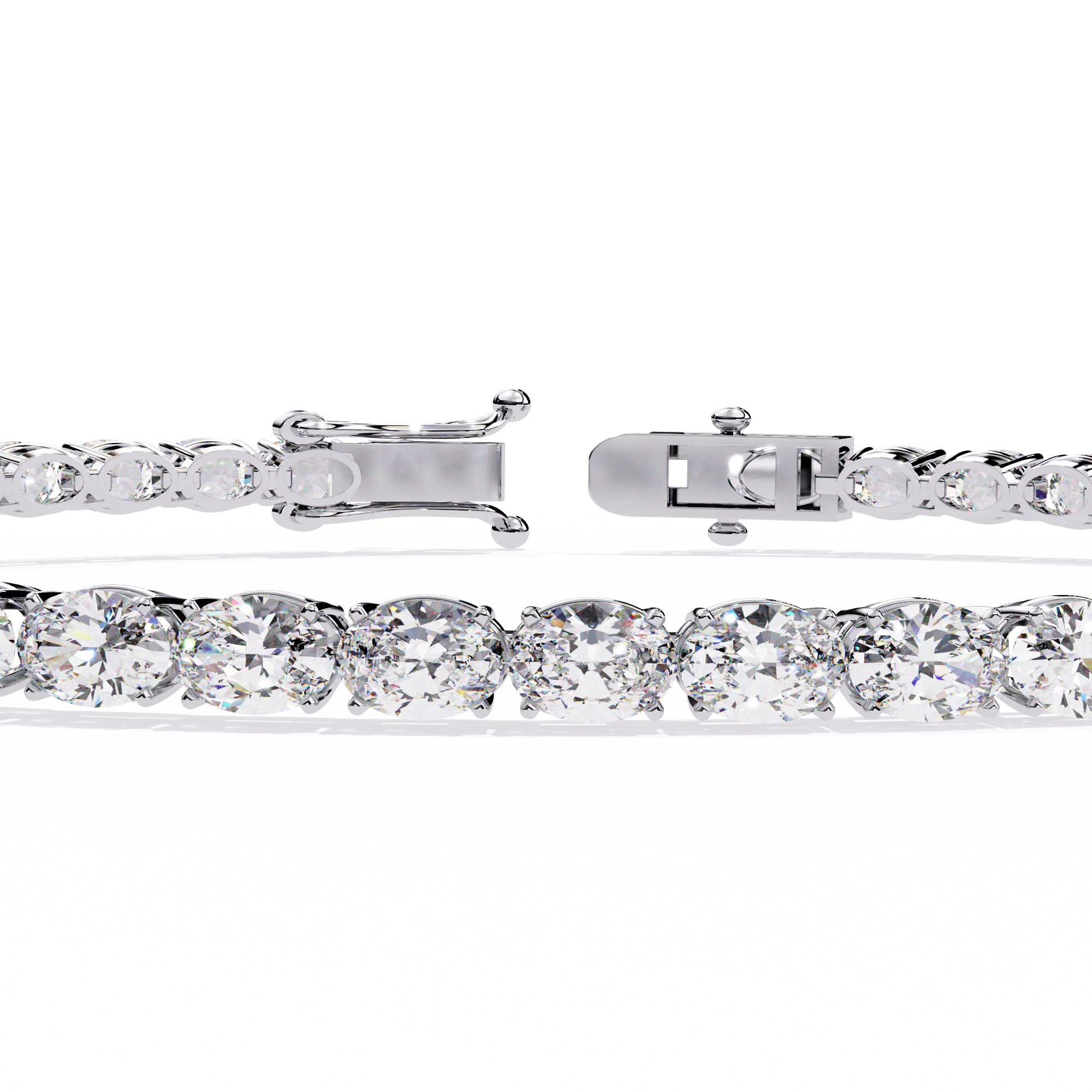 Bold & Brilliant Oval Cut Lab Grown Diamond Bracelet
