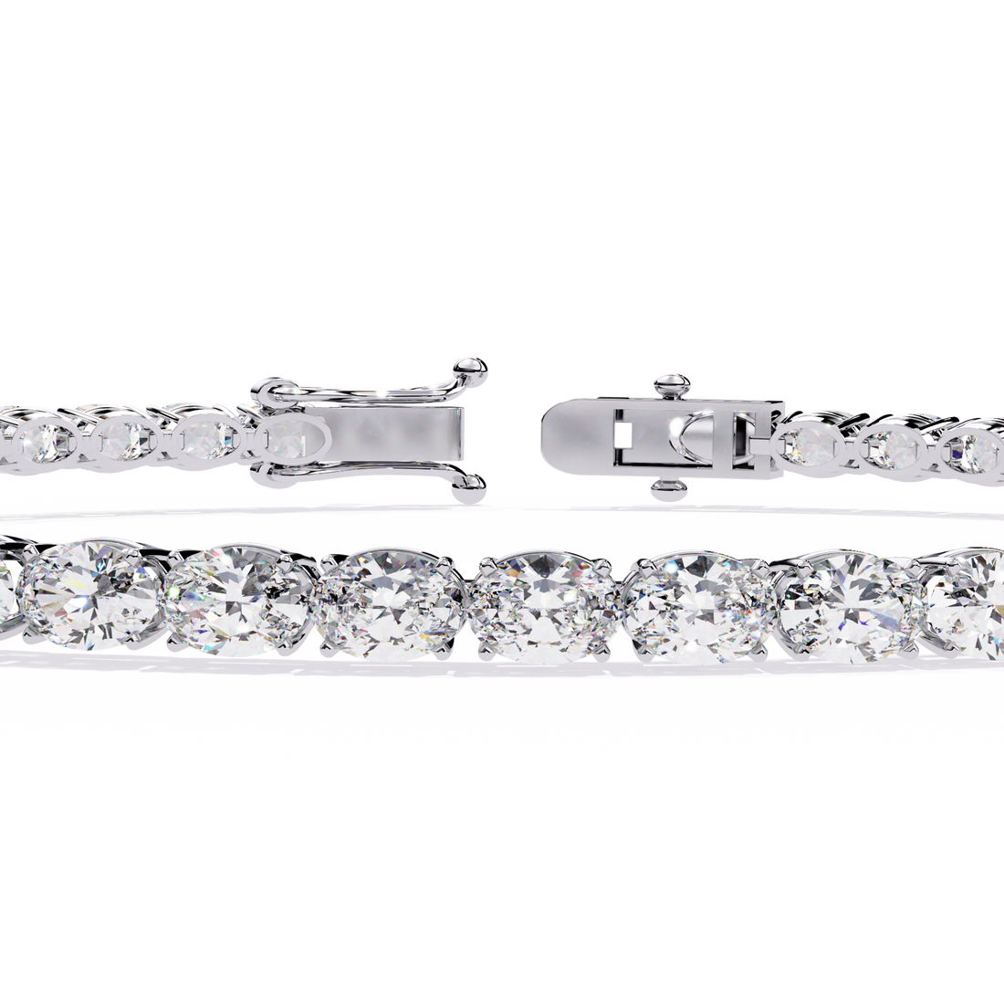 Bold & Brilliant Oval Cut Lab Grown Diamond Bracelet