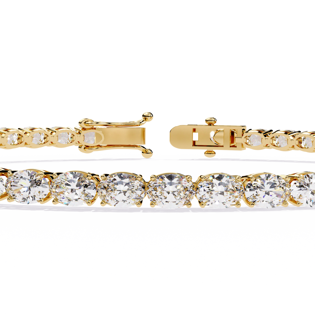 Bold & Brilliant Oval Cut Lab Grown Diamond Bracelet