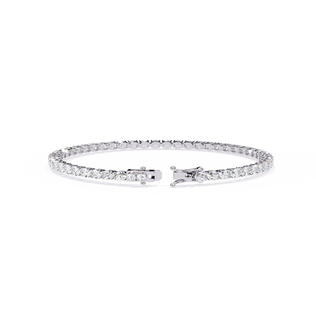 Bold & Brilliant Oval Cut Lab Grown Diamond Bracelet