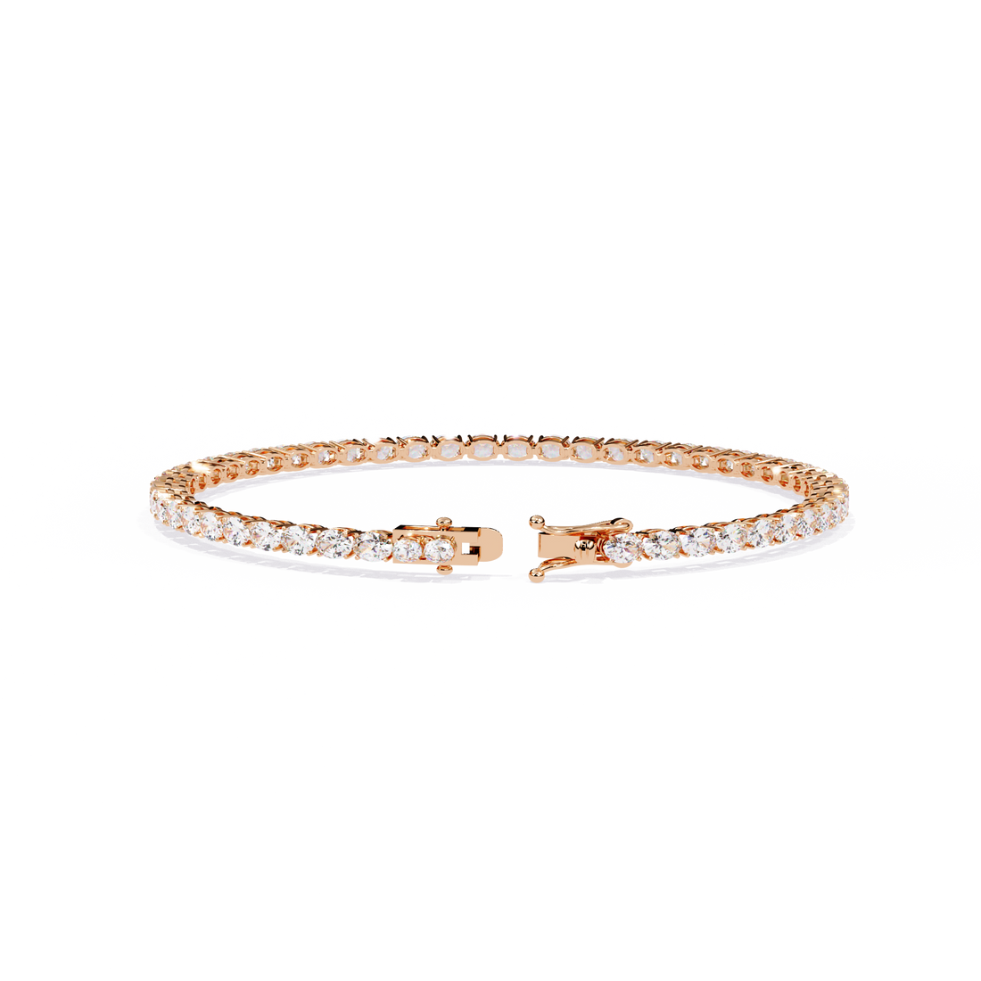 Bold & Brilliant Oval Cut Lab Grown Diamond Bracelet