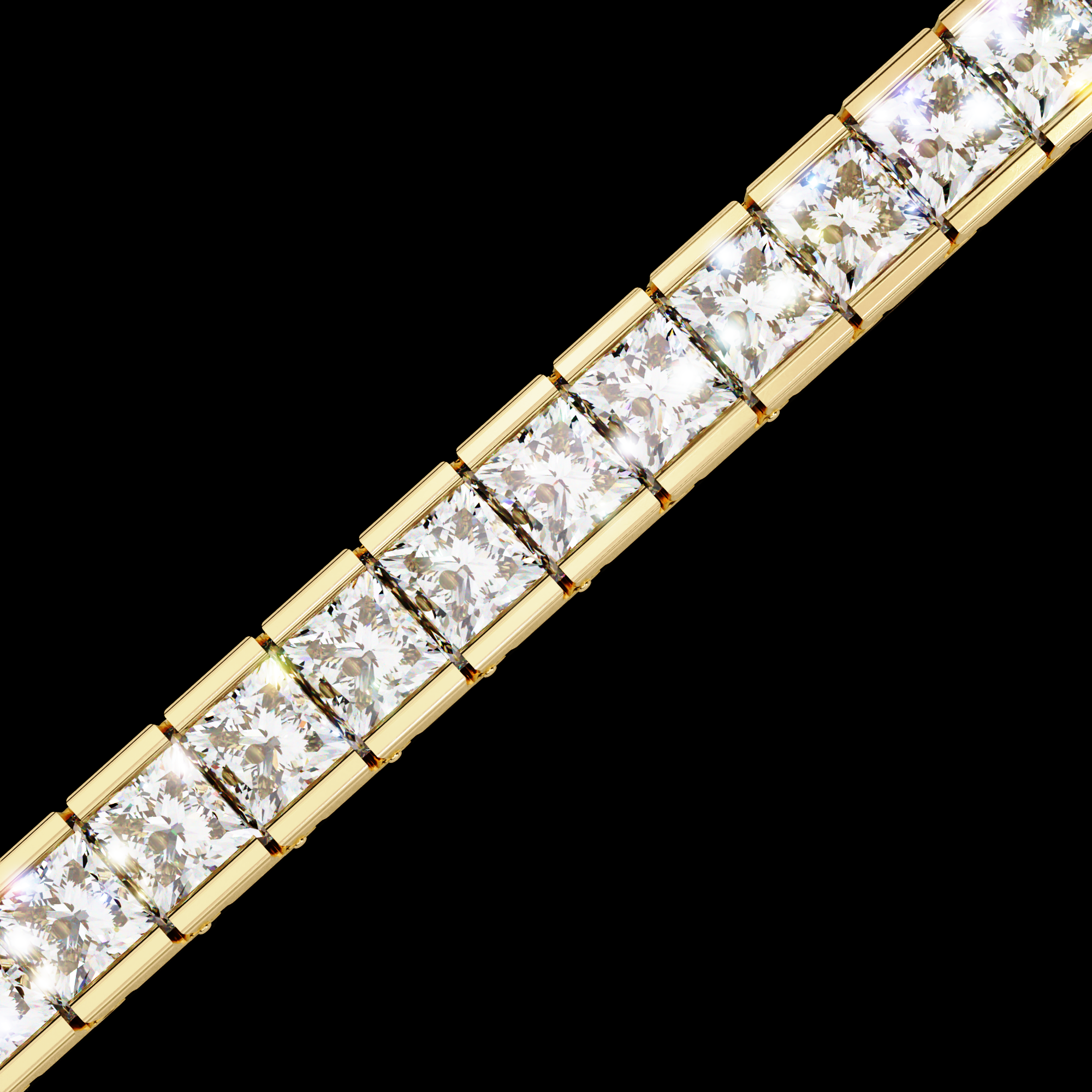 Princess Diamond Tennis Bracelet